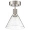 Access Lighting Port Nine Martini, Martini LED SemiFlush, Brushed Steel Finish, Seeded Glass 63146LEDD-BS/SDG - alternate 3